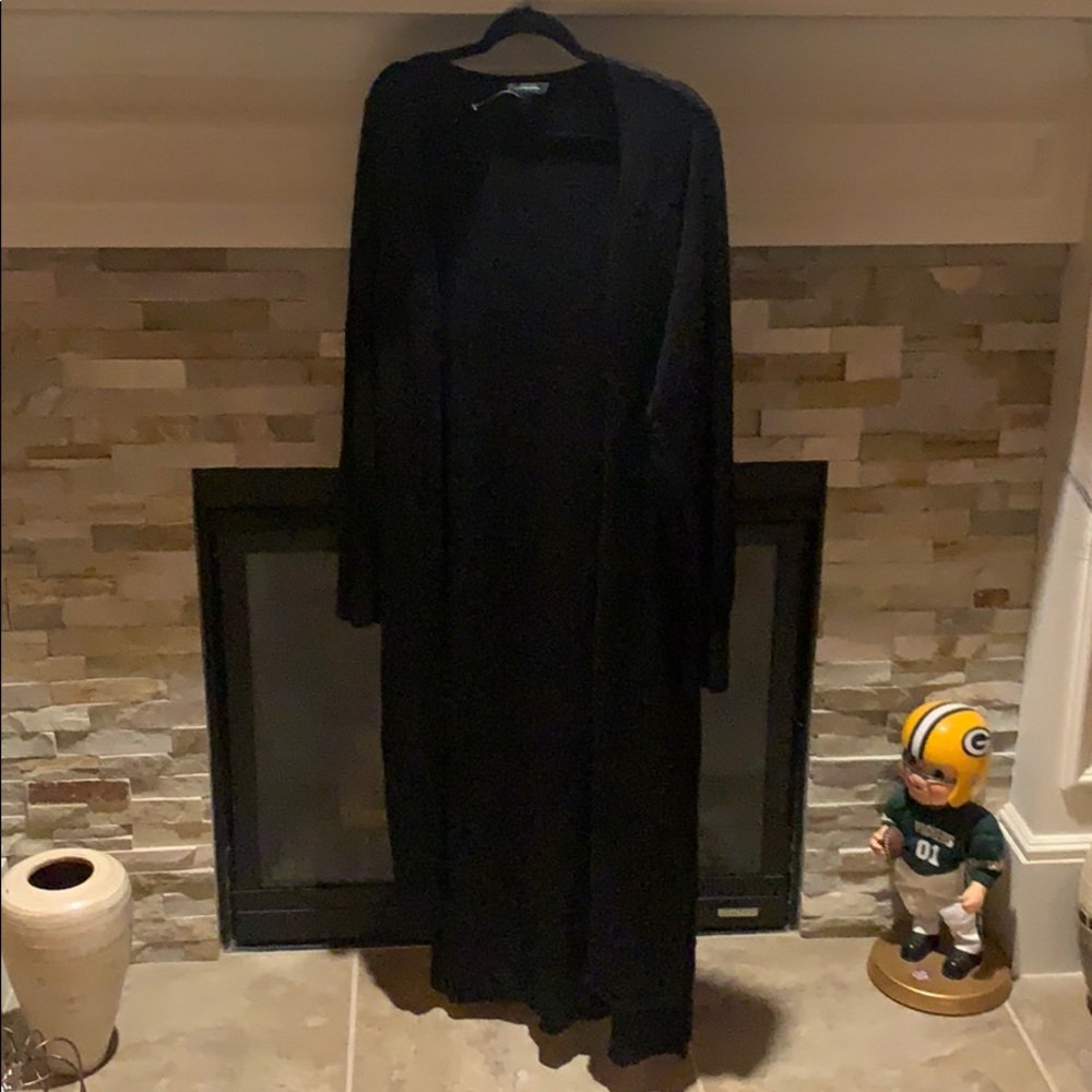 Long Duster Cardigan, H by Halston